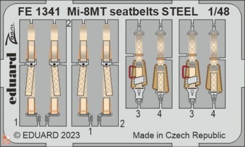 Eduard Accessories 1:48 Mi-8MT seatbelts STEEL 1/48 ZVEZDA