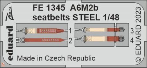 Eduard Accessories 1:48 A6M2b seatbelts STEEL 1/48 ACADEMY