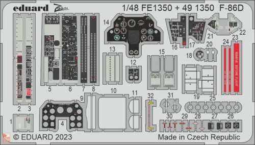 Eduard Accessories 1:48 F-86D 48 REVELL