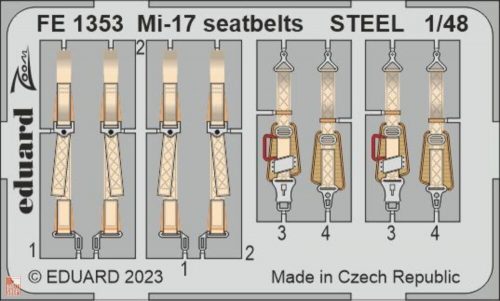 Eduard Accessories 1:48 Mi-17 seatbelts STEEL 48 AMK