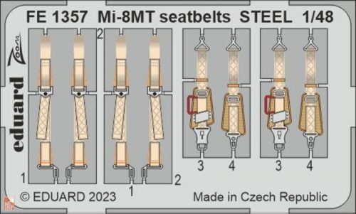 Eduard Accessories 1:48 Mi-8MT seatbelts STEEL 1/48 TRUMPETER