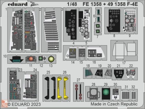 Eduard Accessories 1:48 F-4E 1/48 MENG