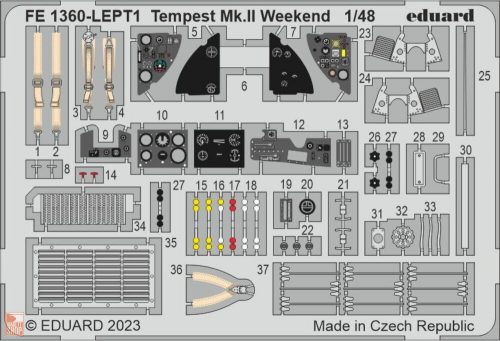 Eduard Accessories 1:48 Tempest Mk.II Weekend 1/48 EDUARD