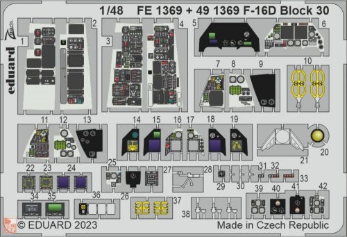 Eduard Accessories 1:48 F-16D Block 30 1/48 KINETIC