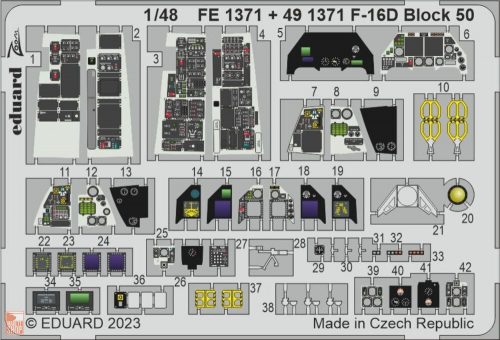 Eduard Accessories 1:48 F-16D Block 50 1/48 KINETIC