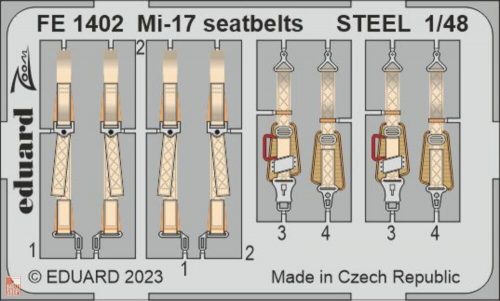 Eduard Accessories 1:48 Mi-17 seatbelts STEEL 1/48