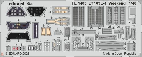 Eduard Accessories 1:48 Bf 109E-4 Weekend 1/48