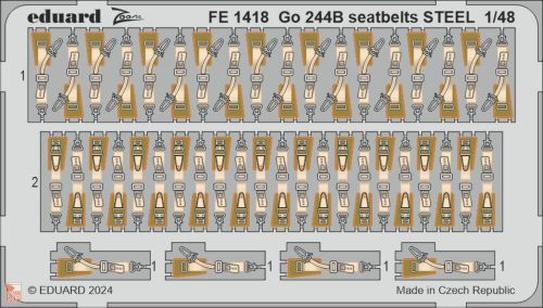 Eduard Accessories 1:48 Go 244B seatbelts STEEL 1/48 ICM