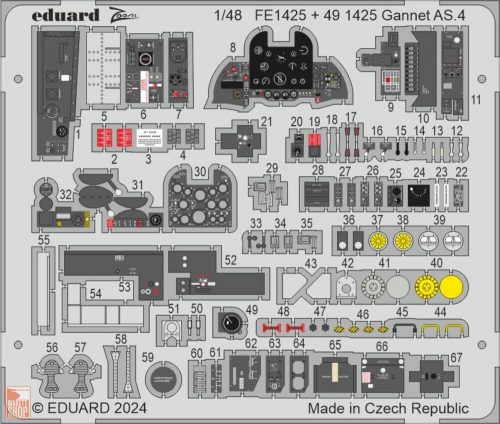 Eduard Accessories 1:48 Gannet AS.4 1/48 AIRFIX