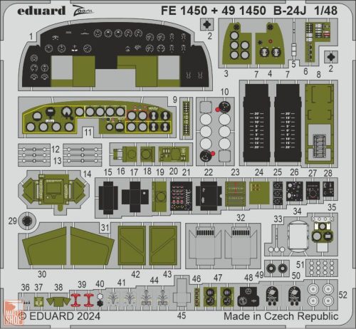 Eduard Accessories 1:48 B-24J  HOBBY BOSS