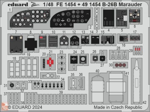 Eduard Accessories 1:48 B-26B Marauder  ICM