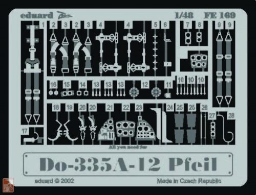 Eduard Accessories 1:48 Dornier Do 335A-12 Pfeil