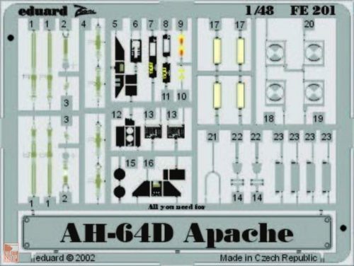 Eduard Accessories 1:48 AH-64D Apache