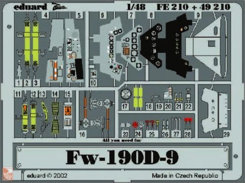 Eduard Accessories 1:48 Fw-190D-9