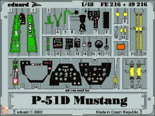 Eduard Accessories 1:48 P-51D Mustang