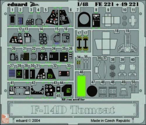 Eduard Accessories 1:48 F-14D Tomcat