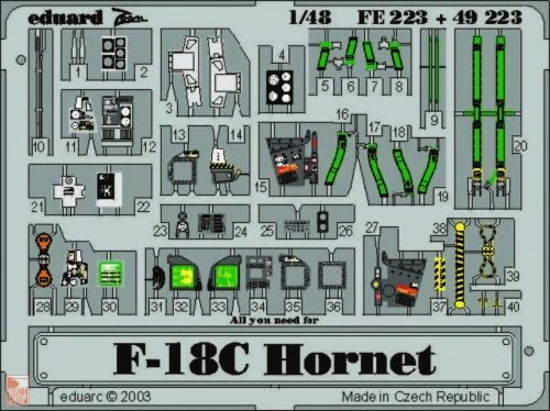 Eduard Accessories 1:48 F-18C Hornet