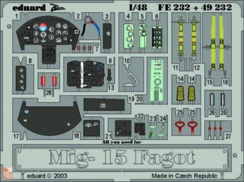 Eduard Accessories 1:48 MiG-15 Fagot