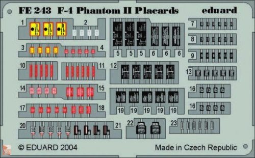 Eduard Accessories 1:48 F-4 Phantom II Placards