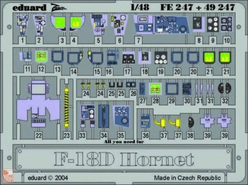 Eduard Accessories 1:48 F-18D Hornet