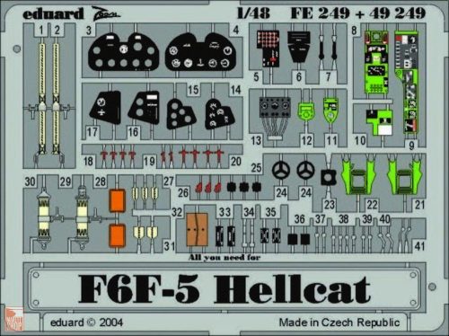 Eduard Accessories 1:48 F6F-5 Hellcat