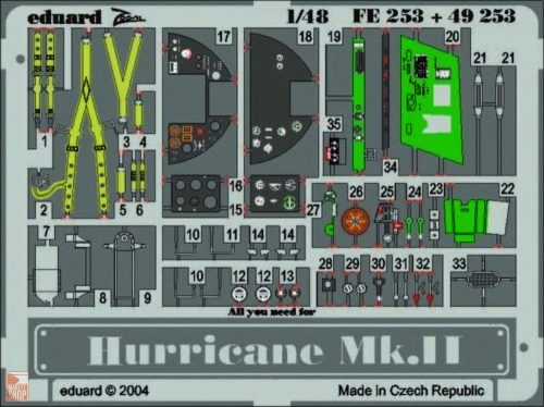 Eduard Accessories 1:48 Hurricane Mk.II