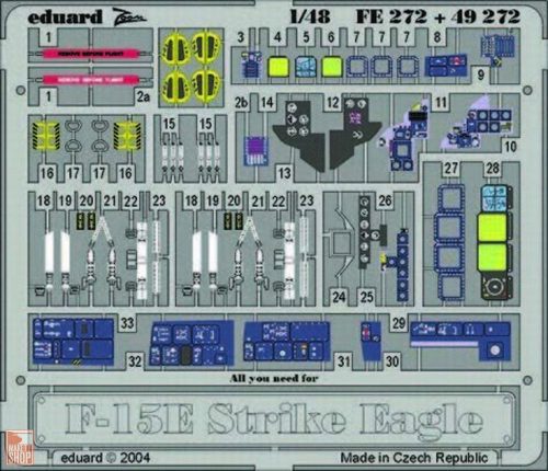 Eduard Accessories 1:48 F-15E Strike Eagle Interior Set