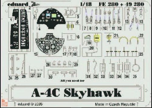 Eduard Accessories 1:48 A-4C Skyhawk