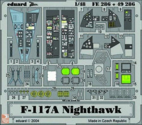 Eduard Accessories 1:48 F-117 Nighthawk