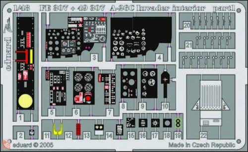 Eduard Accessories 1:48 A-26C Invader interior FE307