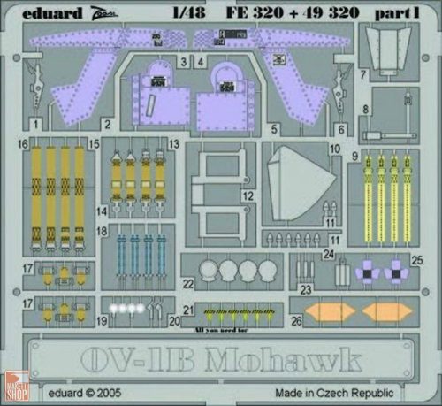 Eduard Accessories 1:48 OV-1B Mohawk für Roden Bausatz