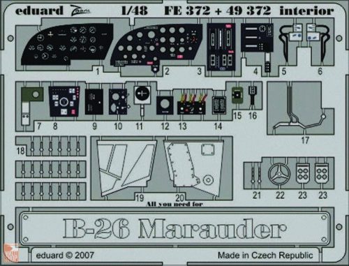 Eduard Accessories 1:48 B-26 Marauder interior Revell/Monogram