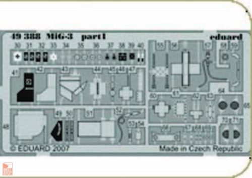 Eduard Accessories 1:48 MiG-3 für Trumpeter Bausatz