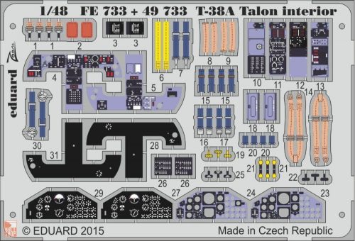 Eduard Accessories 1:48 T-38A Talon interior for Wolfpack