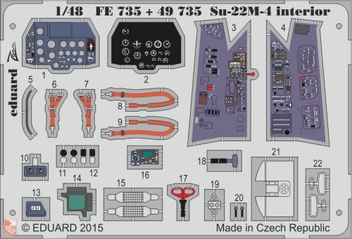 Eduard Accessories 1:48 Su-22M-4 interior for Smer