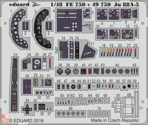 Eduard Accessories 1:48 Ju 88A-5 for ICM