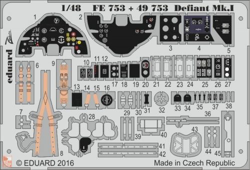 Eduard Accessories 1:48 Defiant Mk.I for Airfix