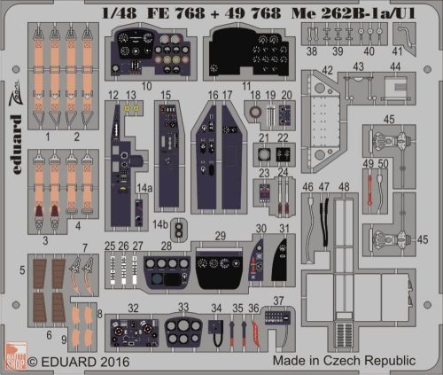 Eduard Accessories 1:48 Me 262B-1a/U1