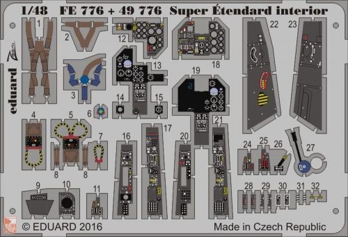 Eduard Accessories 1:48 Super Etendard interior for Kinetic