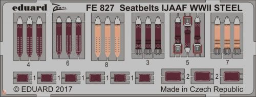 Eduard Accessories 1:48 Seatbelts IJAAF WWII STEEL