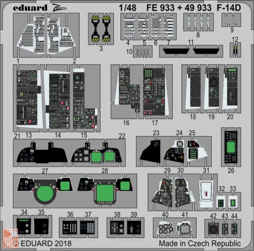 Eduard Accessories 1:48 F-14D for Tamiya