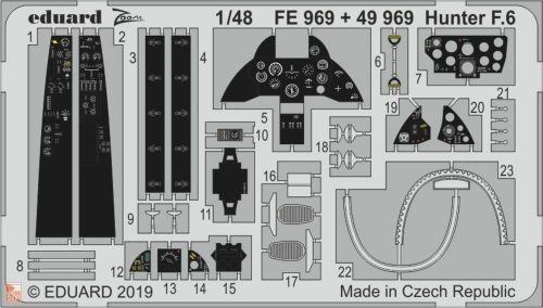 Eduard Accessories 1:48 Hunter F.6 for Airfix