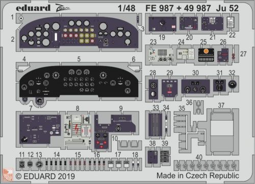 Eduard Accessories 1:48 Ju 52 for Revell