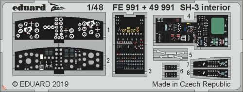 Eduard Accessories 1:48 SH-3 interior for Hasegawa