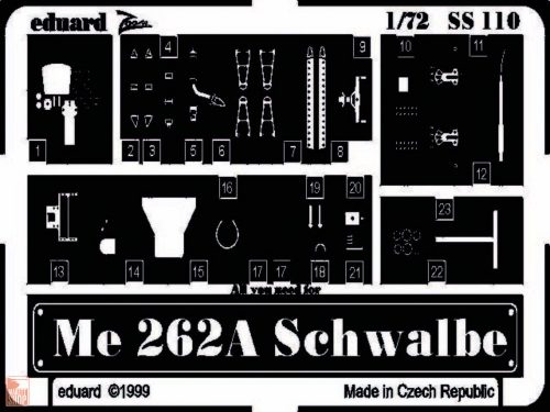 Eduard Accessories 1:72 Me-262 A Schwalbe