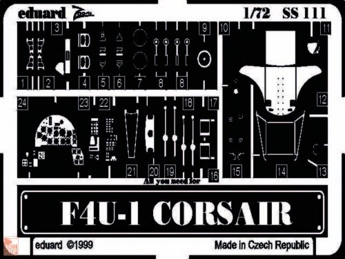 Eduard Accessories 1:72 F4U-1 Corsair