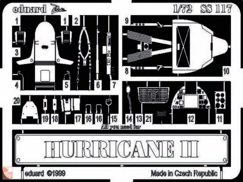 Eduard Accessories 1:72 Hurricane II