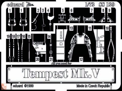 Eduard Accessories 1:72 Tempest Mk.V