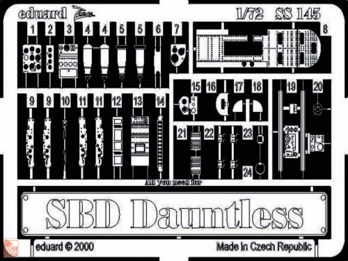 Eduard Accessories 1:72 SBD Dauntless