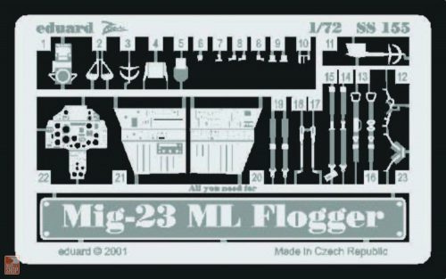 Eduard Accessories 1:72 MiG-23 ML Flogger